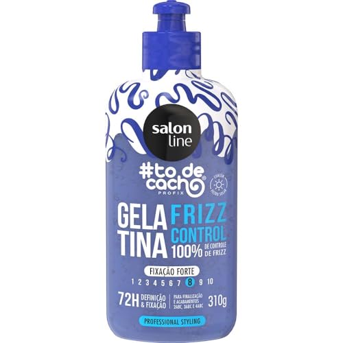 Salon Line, Gelatina, Frizz Control, #TodeCacho, Fixação Forte, Vegano - Para Cabelos Ondulados, Cac