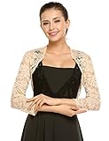 Sehr Schöner und Eleganter Bolero. Schöne Spitze mit Blumenmuster. Schönes Accessoire zum Abendkleid oder für hochzeit.