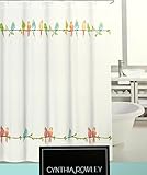 Cynthia Rowley New York Parakeet Fabric Shower Curtain