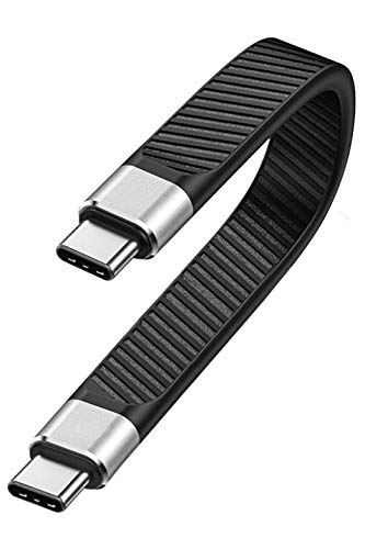 Ezo® USB-C to USB-C 短い【0.15m フラット】データ転送・充電ケーブル 【3.1 Gen 2 Usb C - C 】【PD充電対応】【最大20V/5A/100W 高速充電】【10Gbps 高速データ転送】 高耐久性 ゴム編組耐久 Thunderbolt 3 対応 【邪魔にならない】【MACBOOK, NINTENDO SWITCH, カメラ, ANDROID, ハードディスク 対応】USBC - USBC 短いケーブル (15cm フラット Type C - Type C) Ezo® USB-C to USB-C 短い【0.15m フラット】データ転送・充電ケーブル 【3.1 Gen 2 Usb C - C 】【PD充電対応】【最大20V/5A/100W 高速充電】【10Gbps 高速データ転送】 高耐久性 ゴム編組耐久 Thunderbolt 3 対応 【邪魔にならない】【MACBOOK, NINTENDO SWITCH, カメラ, ANDROID, ハードディスク 対応】USBC - USBC 短いケーブル (15cm フラット Type C - Type C)