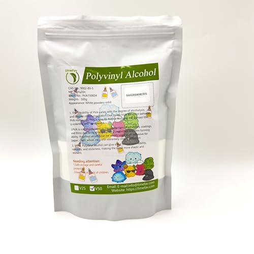 Polyvinyl Alcohol PVA V50, CAS NO.9002-89-5 (500g/17.6oz/1.1lb)