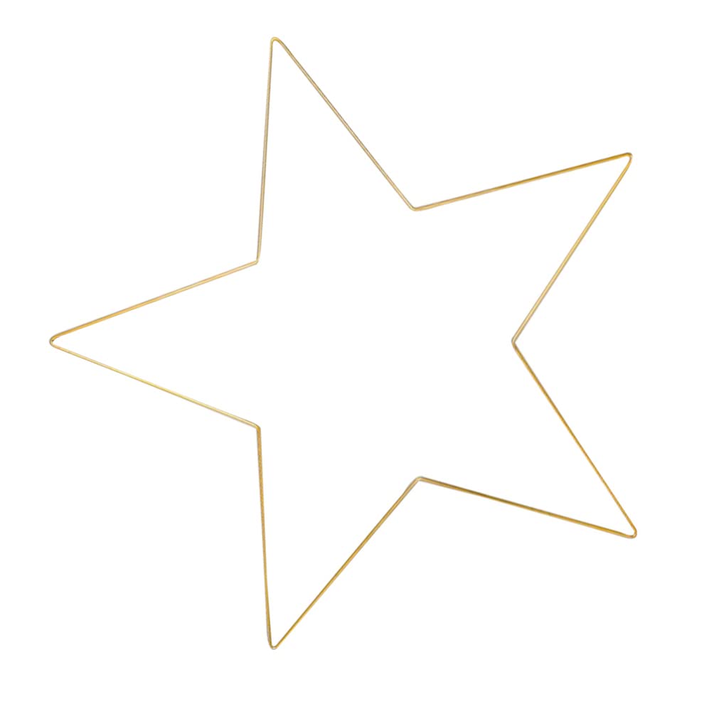 BESPORTBLE 1 Stücke Gold Deko Ringe Sterne Metallring Drahtringe zum Basteln Kranz Ringe für DIY Stern Hochzeitskranz Türkranz Wandkranz Weihnachtskranz Halloween Weihnachten
