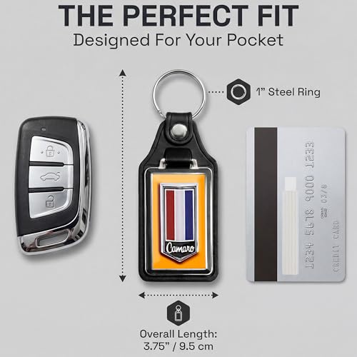 Image of Brotherhood Car Key Chain for Camaro - Classic Models Keychain for Men and Women Gift Key Ring - -