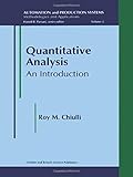 Quantitative Analysis: An Introduction (Automation and Production Systems, Methodologies and Applications, Vol 2, Band 2)
