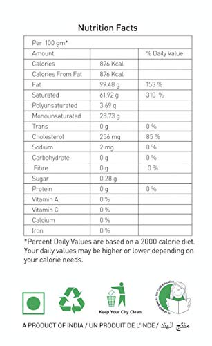 Image of Natureland Organics Sunflower Oil Bottle, 1 L & Premium Cow Ghee Jar, 1 L
