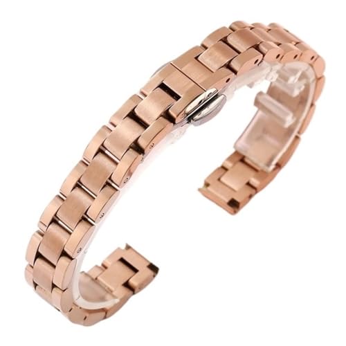 Bracelet de montre en acier inoxydable papillon 10mm 20mm 22mm