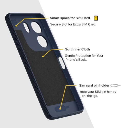 Image of Shockproof Case for Oppo A5x 4G / A5x 5G | Full Camera Protection | TPU Flexible Back Cover for Oppo A5x 4G / A5x 5G (Steel Blue)