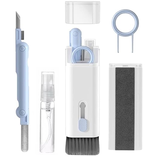 7 in 1 Electronic Cleaner kit | Cleaning Kit for iPad | iPhone | Airpods | Monitor Screen | Keyboard | Dust Brush Including Soft Sweep | Swipe | Airpod Cleaner Pen | Key Puller and Spray Bottle-picture-20