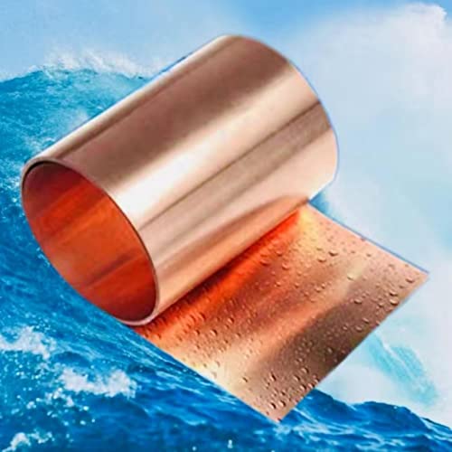 Copper Foil Sheet Metal 1Mm X 200Mm X 80000Mm 80M 262.5Ft Length, 1Pcs Thin 99.99% Pure Copper Flash Roll Sheet For Craft Crafting 1Mm Thick Thickness 80000Mm 80 Meters Long From Bopaodao #TOP3