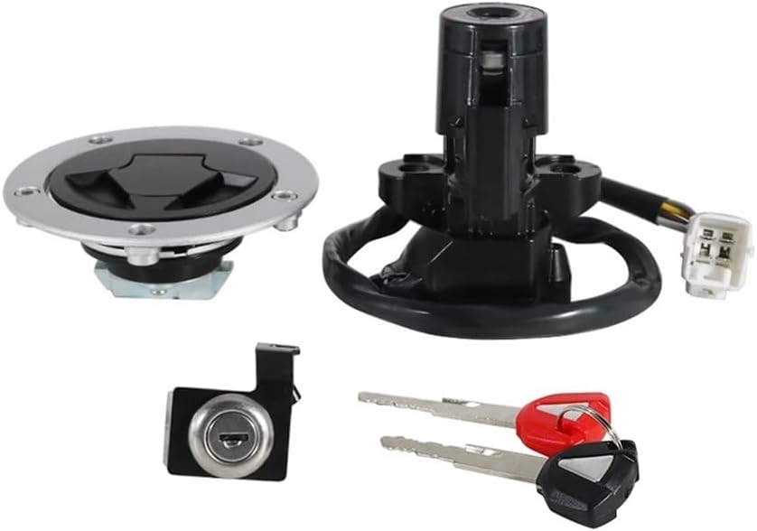 Motorcycle Ignition Key Switch Oil line Gas Cap Se Lock Kit Fit for Kaw ZX1000 ZX10R 27005-0568 27045-5492 51049-0030 Moto
