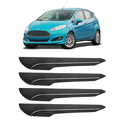 Image of AOSIS-Car Bumper Protector /Bumper Guard for Ford Fiesta Sport with Single Chrome Stripe (4-Pcs)