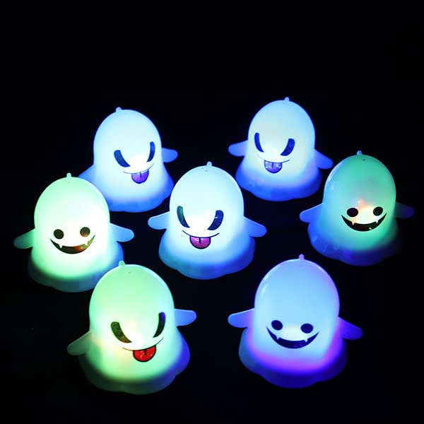 PartyToko Skull Hand Lamp Ghosty Laughter with Light Party Halloween Lantern Light Decoration 2 Pcs Samll lamp 3inch Size White