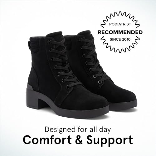 ABEO Capital Lace Boots For Women | Fall Boots for Women | Water Resistant Leather | Built-In Orthotic Insole | Orthotic Boots2