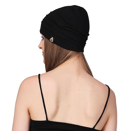 Image of Woolen Caps /Hat for Women & Mens | Printed Soft Knot Woollen Knitted Warm Head Wrap Ear Winter Woolen Beanie | Inside Thick Soft Slouch & Keeps You Warm