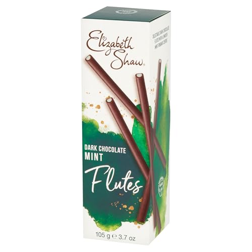 Elizabeth Shaw Mint Flutes 105g - Rich Dark Chocolate with a mint fondant centre - Treat - Share - Gift
