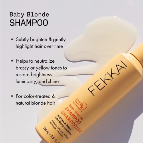 Fekkai Baby Blonde Brighten & Boost Shampoo - 8.5 Oz - Brightening Cleanser - Salon Grade, Ewg Compliant, Vegan & Cruelty Free #TOP1