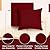 cozyide Outdoor Deep Seat Patio Cushions Set, Waterproof Outdoor Chair Cushions Set, Memory Foam Patio Furniture Cushions 24" x 24", Includes Seat Cushion & Back Pillow, Burgundy