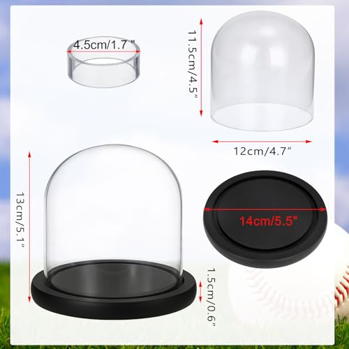 Présentoir de baseball stable anti roulement pour vitrine