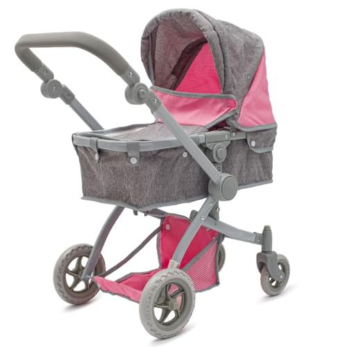 Baby Mix Sophie Poussette 2 en 1 Rose/Gris