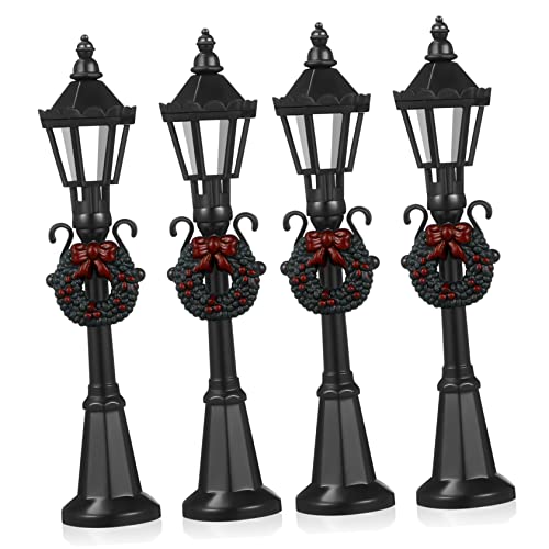 Toddmomy 4piezas Faroles De Navidad para Casa De Accesorios Decorativos De Villa Farolas De Adorno