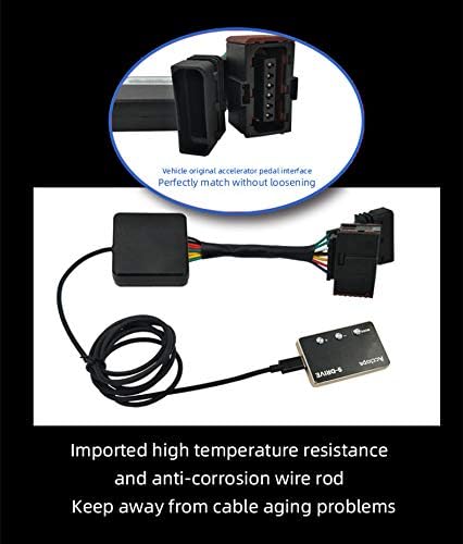 Miniatura 9 de Mallofusa Controlador electrónico universal del acelerador de 9 modos, acelerador de pedal de conducción inteligente, ajuste eficiente de