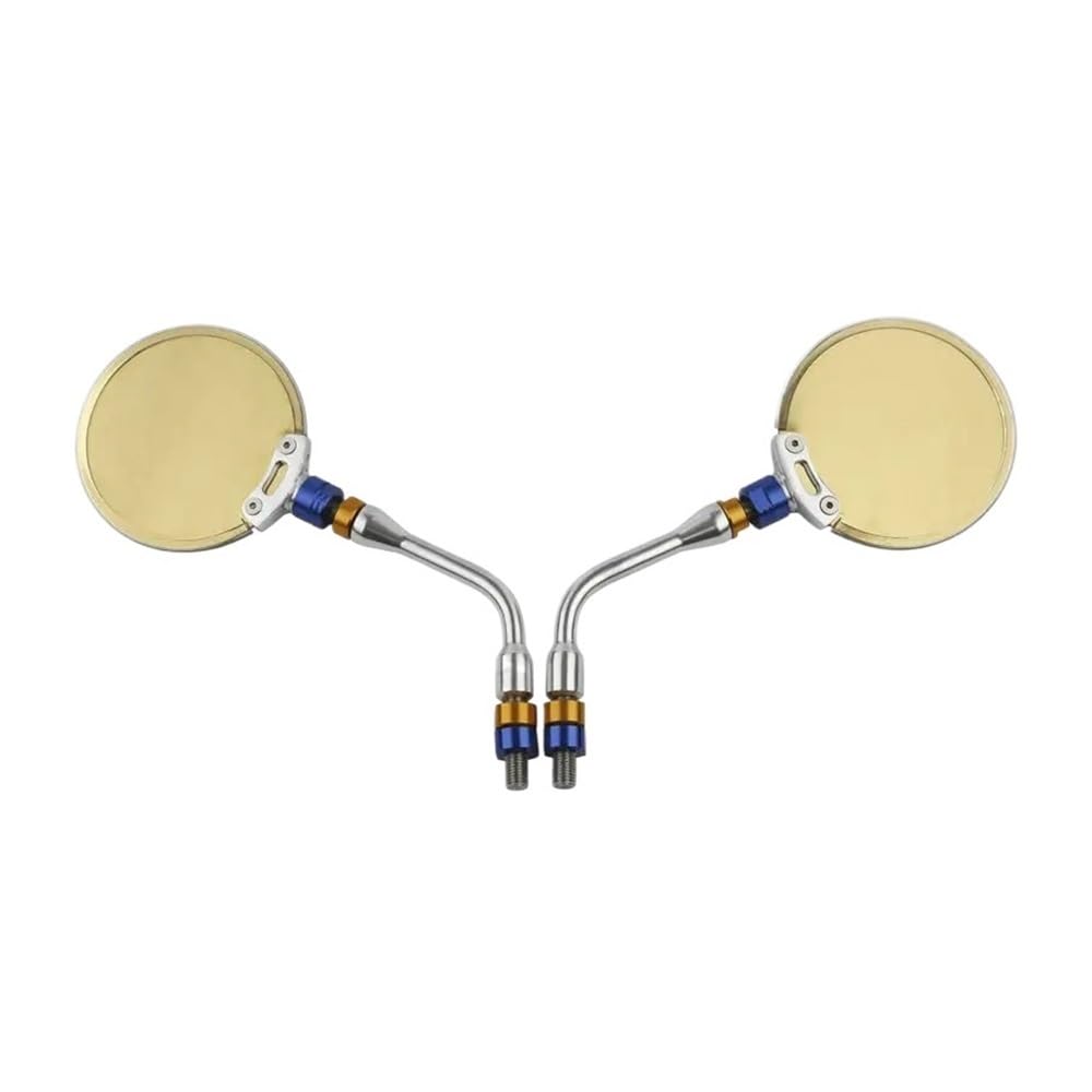 PYGVGALPPK 10mm Round Rear View Mirrors Fit For Cruiser Choppers Fit For Suzuki Fit For Kawasaki Fit For Honda 250CC