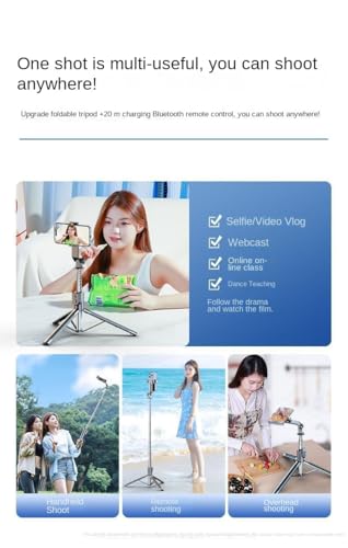 Trépied extensible 177,8 cm XIHAMA avec perche à selfie et télécommande pour smartphone