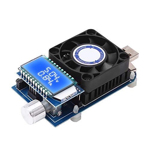 WHDTS 35W 5A DC Electronic Load Tester LCD Display Adjustable Constant Current Aging Resistor Discharger Voltage Current Power Battery Capacity