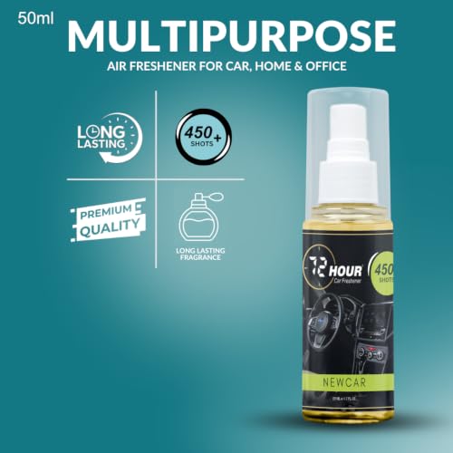 Image of 72hour New Car Smell Car Perfume 50ml - Long Lasting Premium Fragrance - Multipurpose Air Freshener for Car, Home & Office - Miski Fragrance