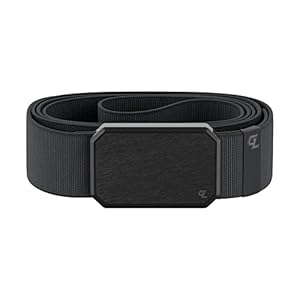 Groove Life Groove Belt Men’s Stretch Nylon Belt with Magnetic Aluminum Buckle, Lifetime Coverage