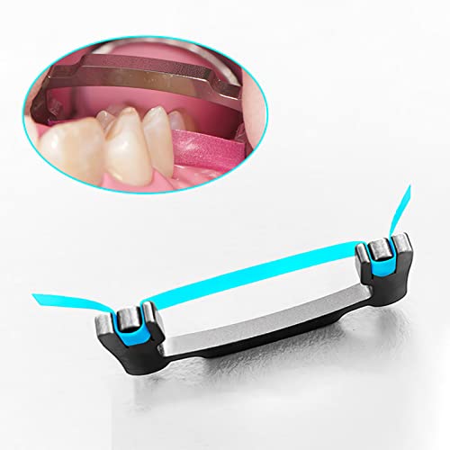 Image of 2Pcs Dental Resin Polishing Strips Holder, Stainless Steel Holder for High /Low Crown Interproximal Restorative Polishing Dentist Tools, Autoclavable