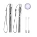 Price comparison product image LEAGY Pen Torches for Nurses,Reusable Rechargeable Torch,2Pack White LED Lights Pen Light