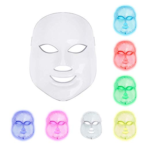 Light Therapy Mask, 7 Colors Led Photon Face Mask Machine Led Mask Beauty