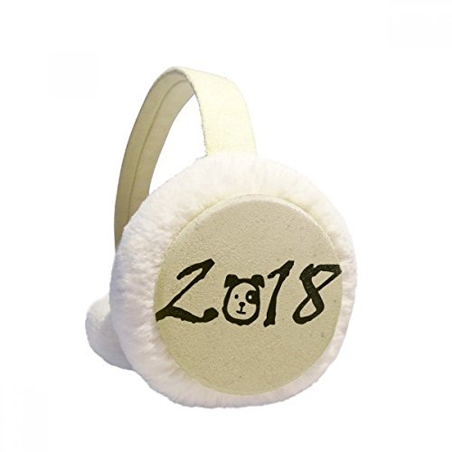 Calentadores para los oídos como regalo de año nuevo con diseño de perro lindo