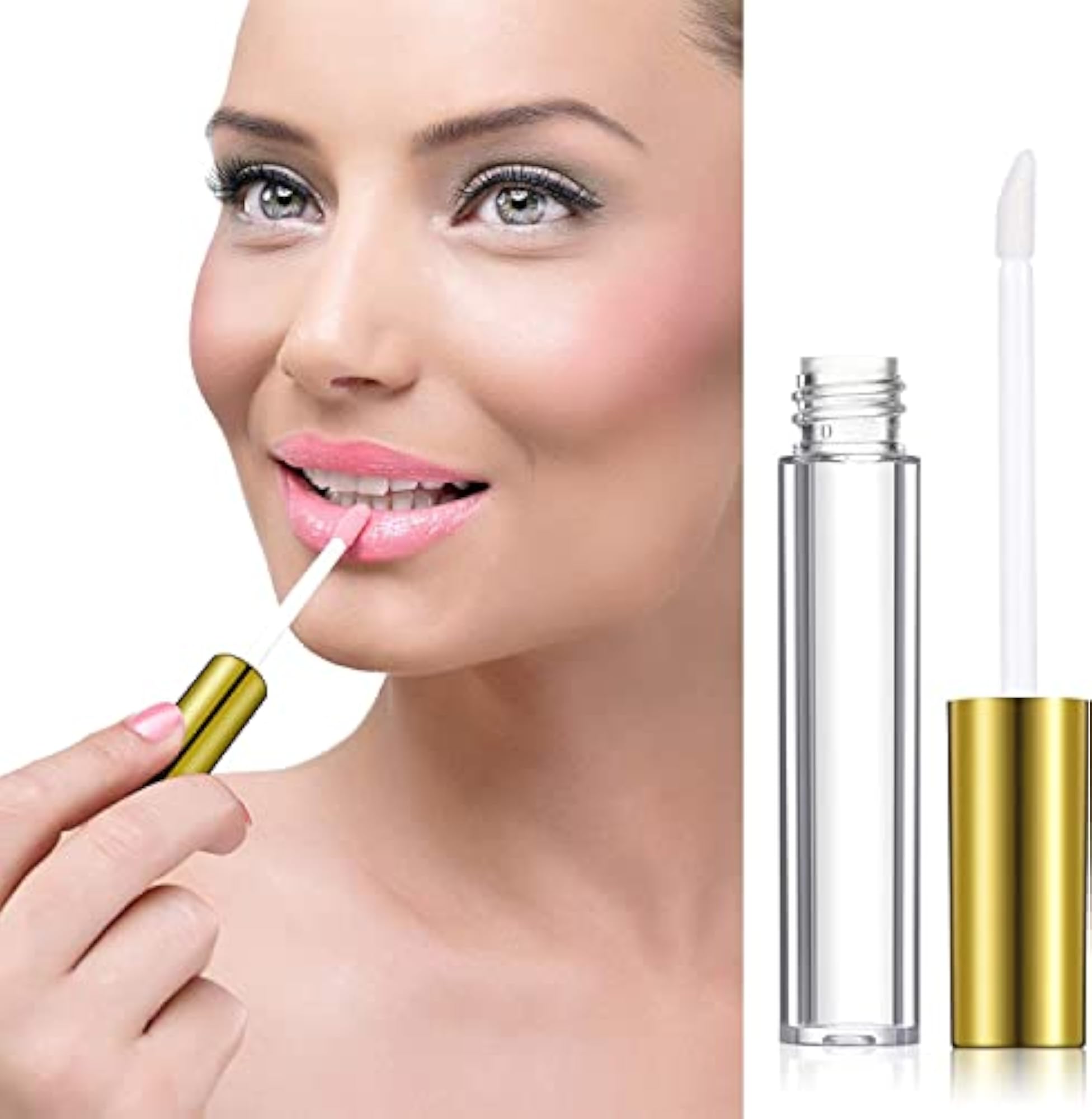 6pcs 5ml Premium Quality Plastic Travel Empty Lip Gloss Containers
