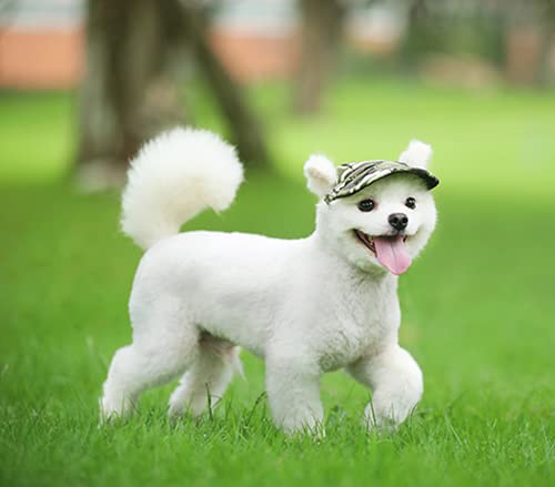 Baseballmütze Kleine Hunde Hundecap mit Ohrlöchern Basecap Sommer Baseballkappe Verstellbar Hundehut Welpen Hundemütze Sport Kappe Sonnenschutz Sonnenhut Katze Mütze Haustier Cap Outdoor