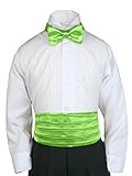 Classic Fashion Boy Suit Party Formal Wedding Colors Satin Cummerbund & Bow tie (5-7(24