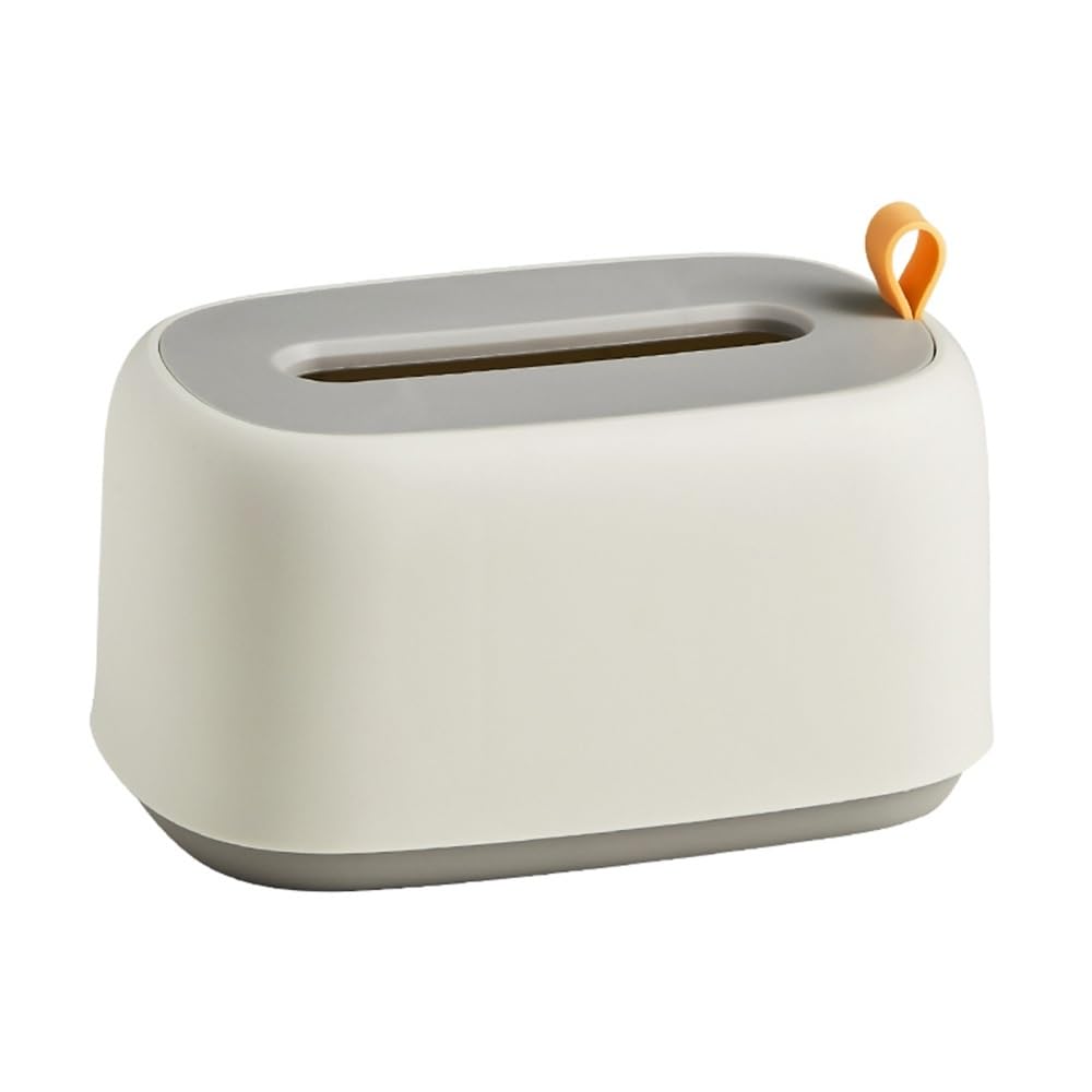 Tissue Tissue Box Pure Colour Acrylic for Home Hotel Room Desktop(White)