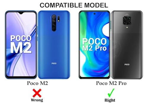 Image of Jkobi Back Cover for Poco M2 Pro (Silicone Clear Case with Camera Protection | Soft and Flexible | Transparent)
