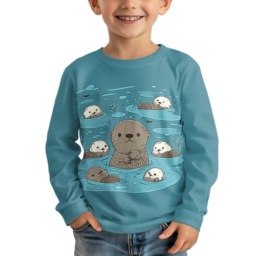 HUIACONG Kids Children Tshirts for Boys Girls Long Sleeve Shirt4