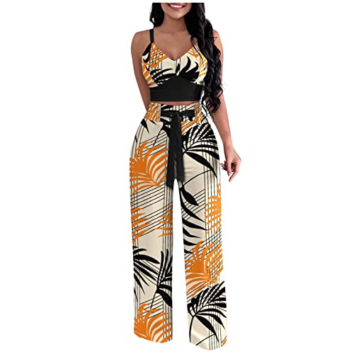tohole Jumpsuit Damen Sommer Ärmellose Lang Jumpsuit Overall Weites Bein...