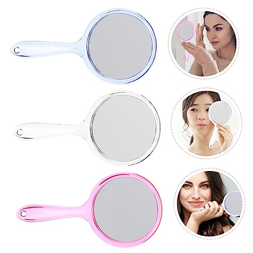 Outanaya 3 espejos de maquillaje de mano doble cara miniatura 2