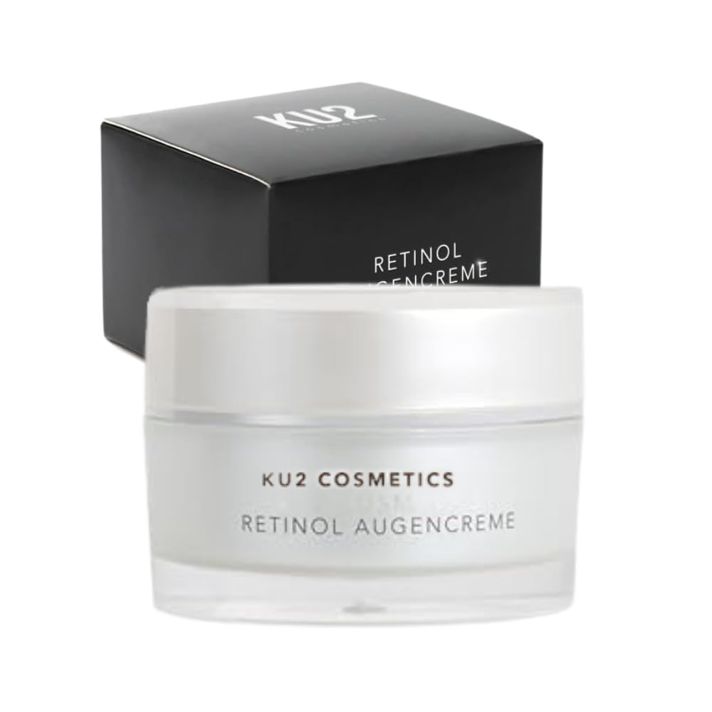 KU2 Cosmetics Retinol Augencreme, 30 ml | Augenringe entfernen, Falten reduzieren, hochwirksame Anti-Aging Gesichtspflege, Retinol Augenpflege