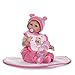 FMONH Bambole del Bambino rinato realistiche Bambola Reborn dall'aspetto Reale da 15 Pollici con Vestiti Rosa Miglior Set di Compleanno per Ragazze di et脿 3 1214