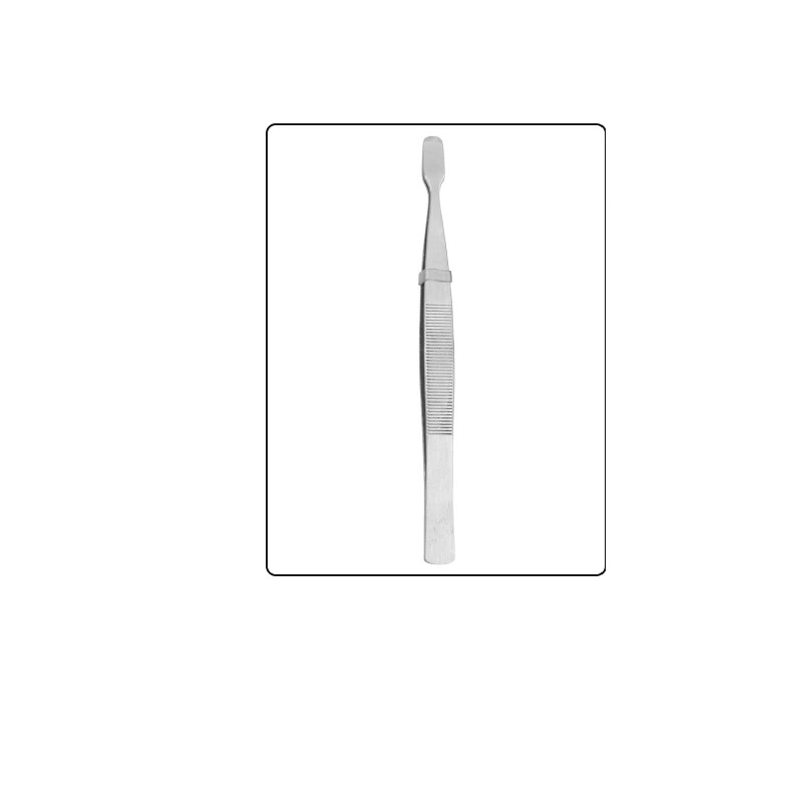 JINGYAN Pęsety Thin straight head stamp holder collecting tweezers false eyelash assistant wide clip grafting tool eyebrow