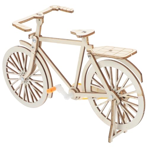 Decorazione per bici in legno: realizzata in materiale robusto, non facile da rompere, per un uso durevole e pratico, kit modello bici