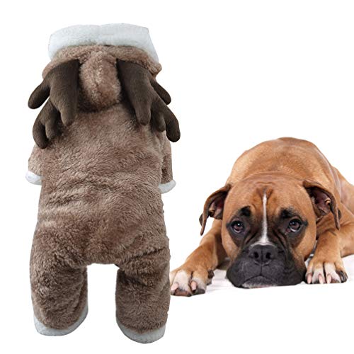 ULTECHNOVO Natal CÃ£o Roupas LÃ£ Eik Traje Com Capuz Animal de EstimaÃ§Ã£o Casaco de Malha Com Capuz