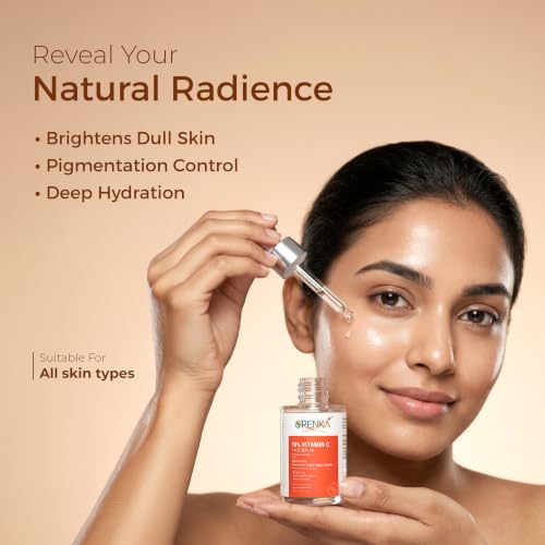Image of 10% Vitamin C Face Serum with Niacinamide, Tranexamic Acid & Alpha-Arbutin for Brightening, Pigmentation & Even Skin Tone | Lightweight Daily Serum for All Skin Types - 30ml