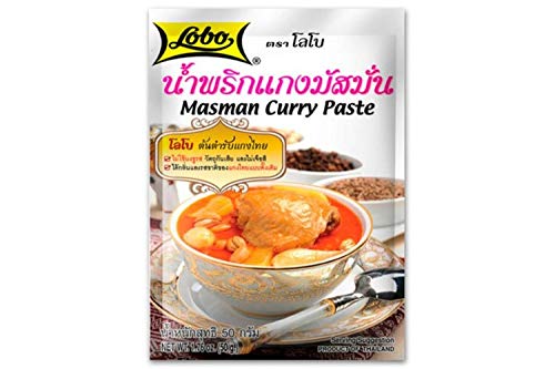 Gifts Set : Lobo Brand Thai Masman Curry Paste 1.76 Oz Pack of 3 Thai Seasoning
