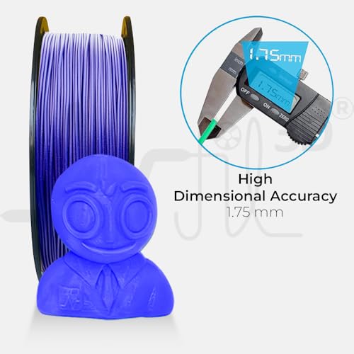 Image of NFIL3D 1KG Net Turbo Finish PLA+ Navy Blue 3D Printer Filament | Filaments for 3D Printer| 1.75mm| Accuracy + /- 0.015mm | 1000g 3D Filament, 250g Spool, 350g Packaging Weight (Total Weight 1.6KG)